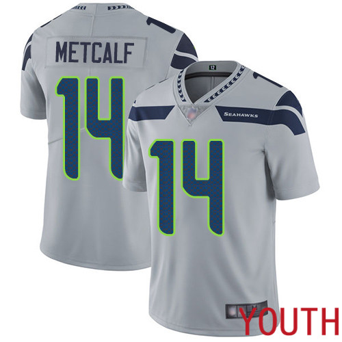 Seattle Seahawks Limited Grey Youth D.K. Metcalf Alternate Jersey NFL Football #14 Vapor Untouchable->women nfl jersey->Women Jersey